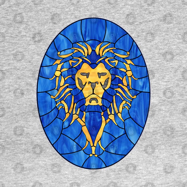 Stained Glass Lion by Griffen